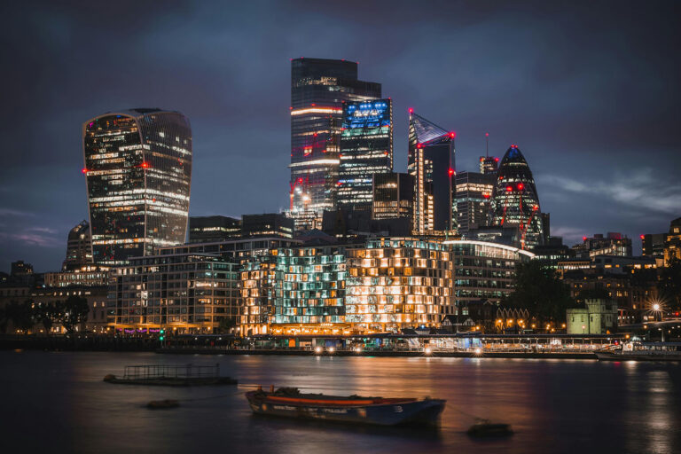 London city at night